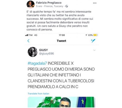 Attacco sui social al virologo Fabrizio Pregliasco