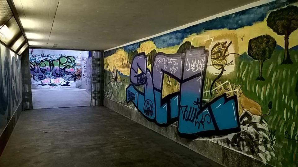 Murales sottopasso a Parabiago ancora vandalizzati
