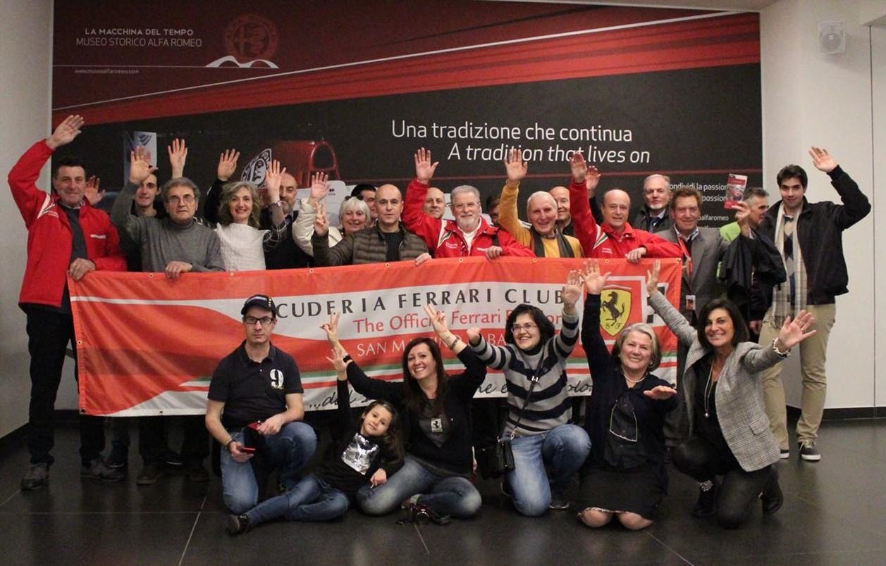 La Scuderia Ferrari Club al museo Alfa Romeo
