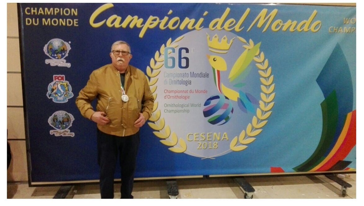 Arese, Ermionio Simonetta secondo al Campionato Mondiale di Ornitologia