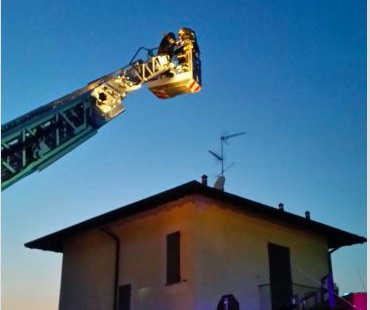 Incendio causato da una canna fumaria
