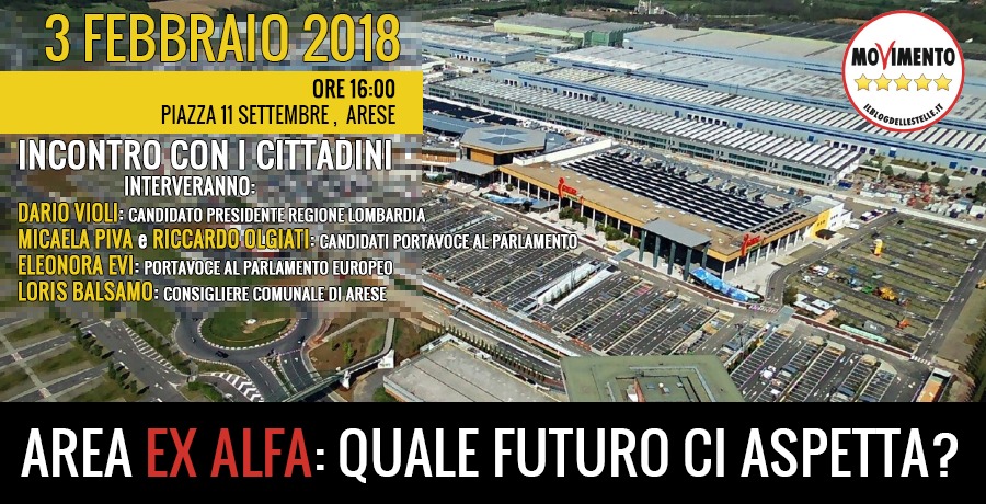 Area ex Alfa, M5S: “Perché diciamo no all’ampliamento”