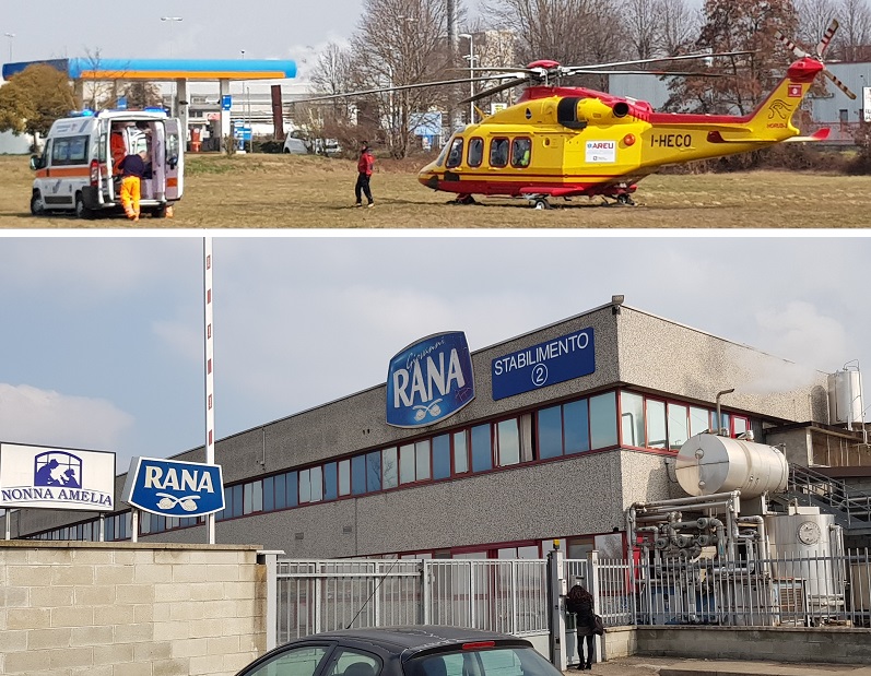 Incidente con muletto agli stabilimenti Rana di Gaggiano: operaio in ospedale