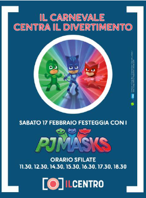 Carnevale super a Il centro di Arese con i Super Pigiamini