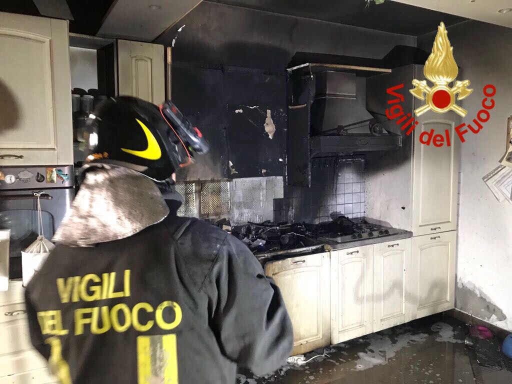 Appartamento in fiamme a Lomazzo