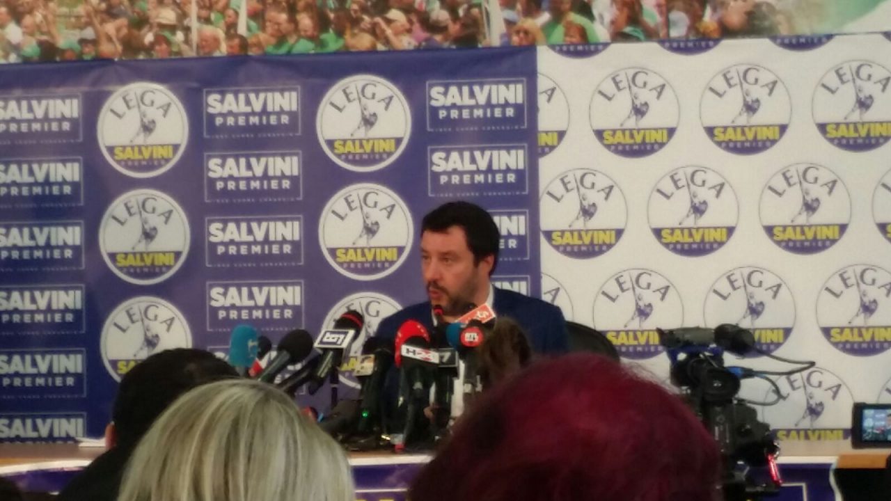 Le parole di Salvini in conferenza stampa
