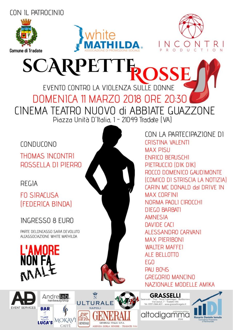 Scarpette rosse per dire no alla violenza sulle donne