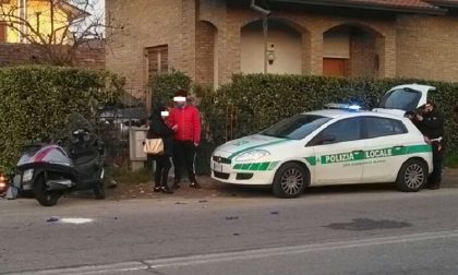 Garbagnate: auto contro moto in via Peloritana