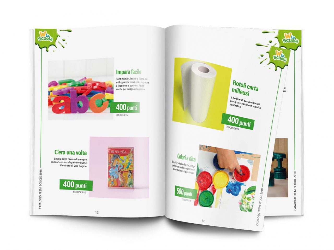 W la Scuola, ecco il bellissimo catalogo premi 2018