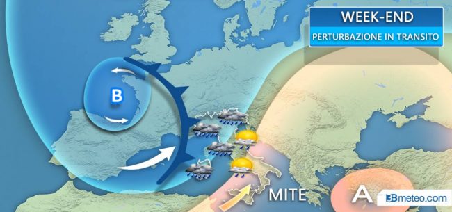 Meteo weekend: maltempo al Centro-Nord