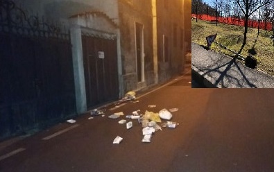 Notte di vandalismi in paese