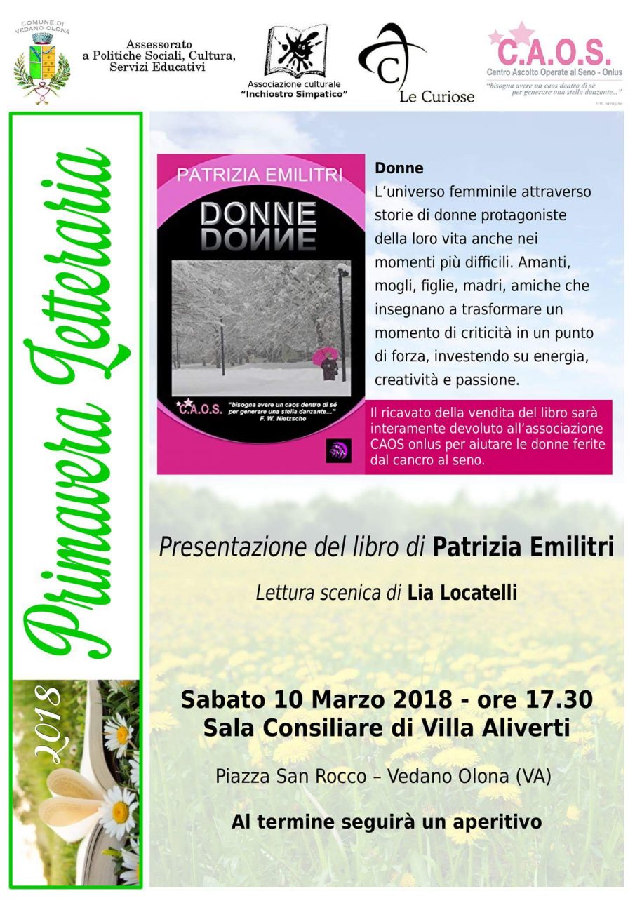 Secondo appuntamento per “Primavera Letteraria”