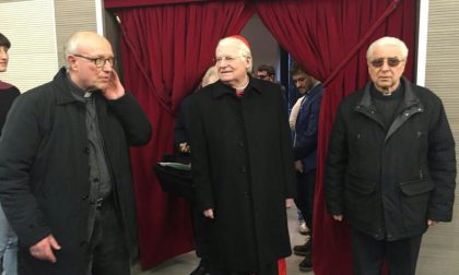Il  cardinale Scola inaugura il rinnovato cinema Prealpi