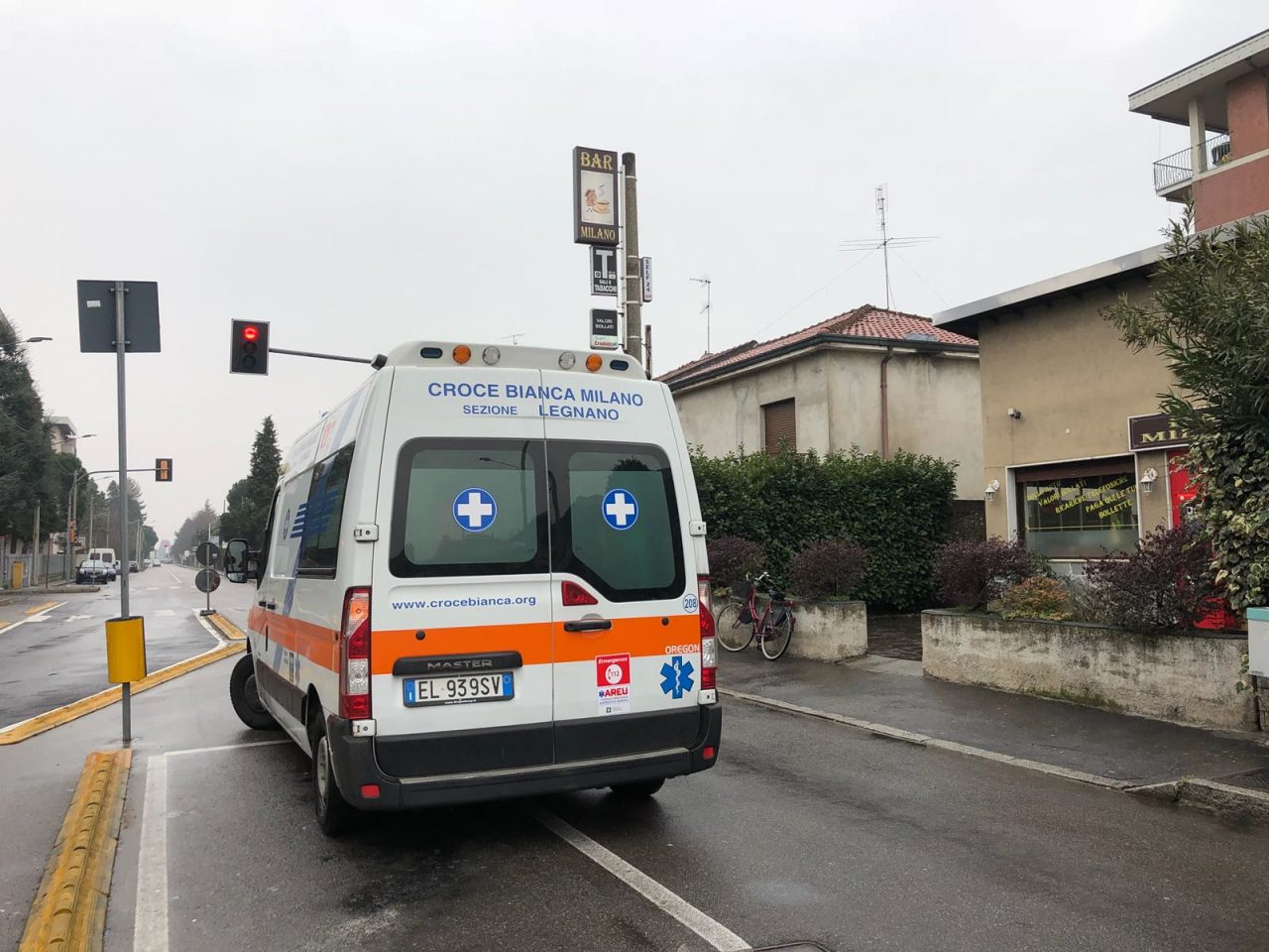 Paura a San Giorgio su Legnano per una ciclista investita FOTO