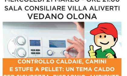 Controllo caldaie, a Vedano una serata  "ambiente e sicurezza"