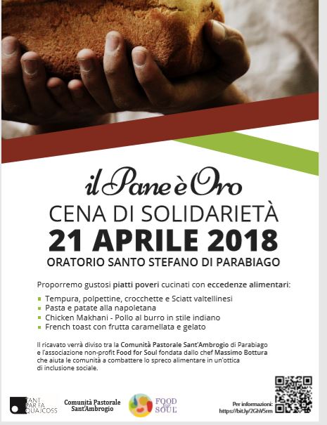 Cena di solidarietà all’oratorio di Parabiago