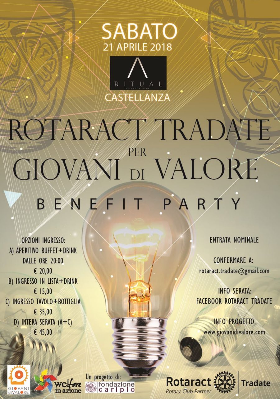 Rotaract Tradate: una serata  per i Giovani di Valore