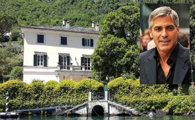 Clooney e famiglia sono arrivati su lago di Como
