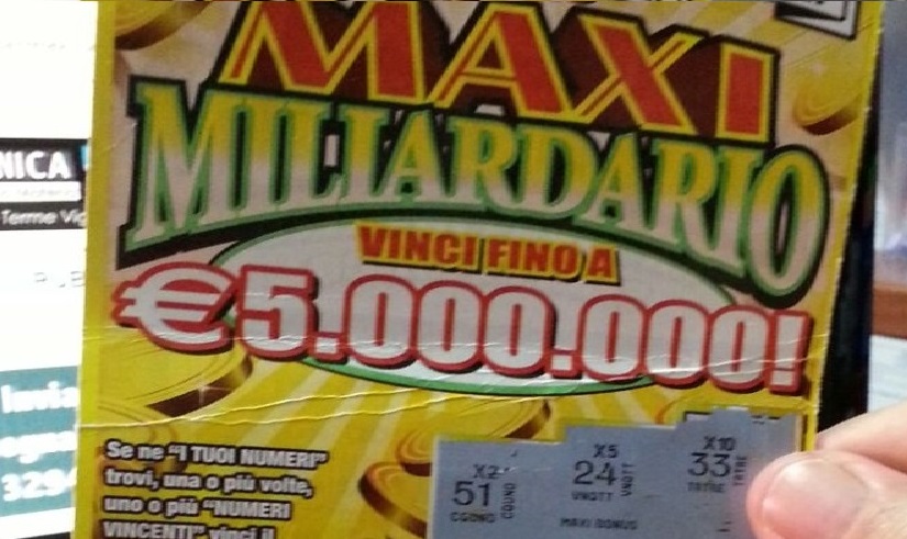 Gratta e Vinci: maxi vincita da 5 milioni a Magenta