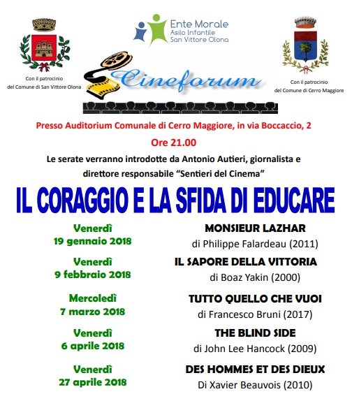 Cerro Maggiore, torna il cineforum per far crescere ed educare
