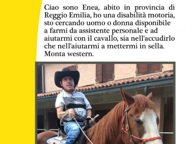 Offerta di lavoro per chi vuole cambiare vita accudendo Enea
