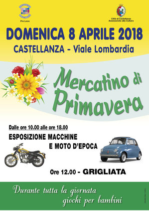 Mercatino di primavera domenica a Castellanza