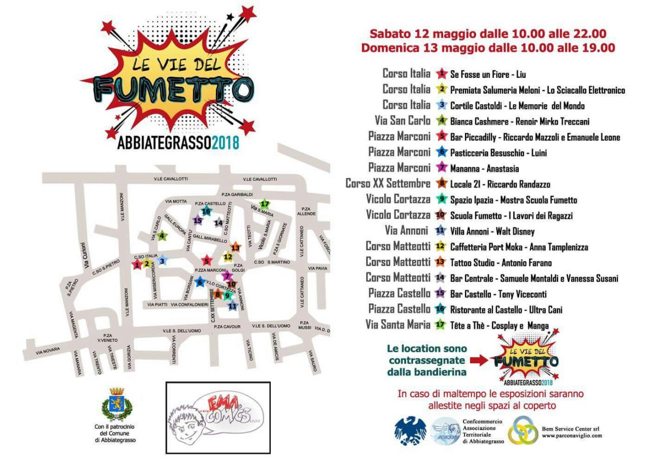 Le vie del Fumetto questo weekend ad Abbiategrasso