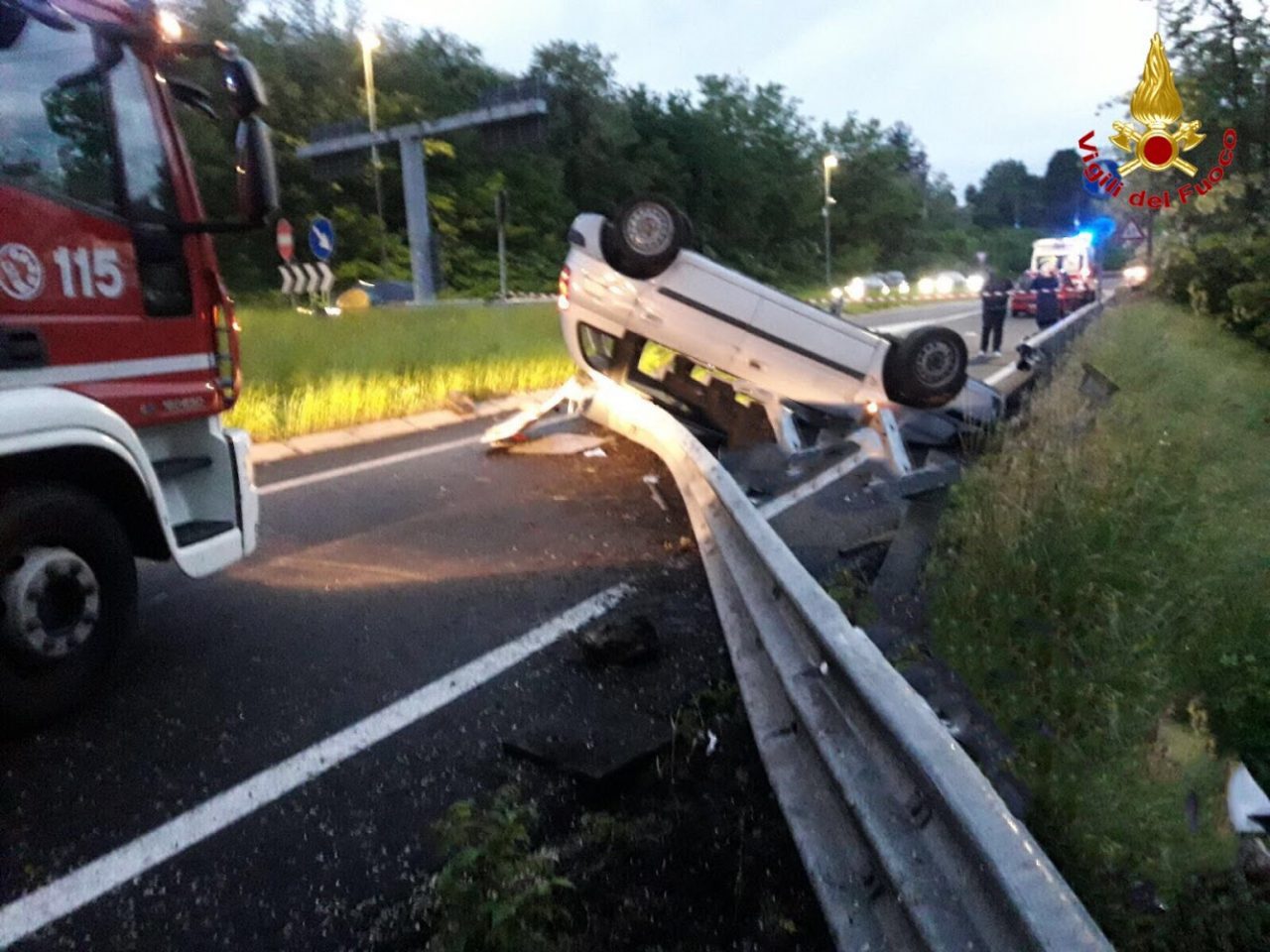 schianto in autostrada