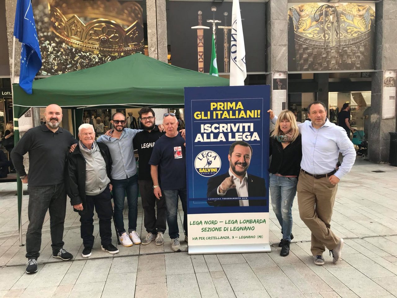 Lega in piazza per il tesseramento