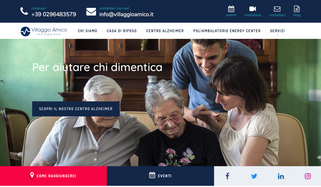 Villaggio Amico: un nuovo sito a prova di nonno