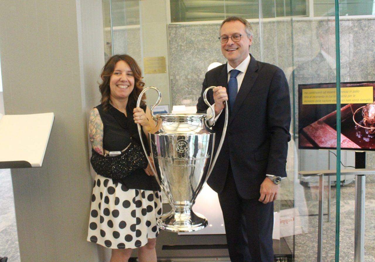 Champions League e la Coppa del Mondo esposti in Assolombarda