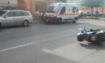 Scooter finisce a terra: paura a Pogliano Milanese