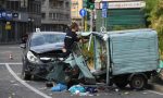 Auto contro Ape Car in piazzale Loreto: un ferito gravissimo FOTO