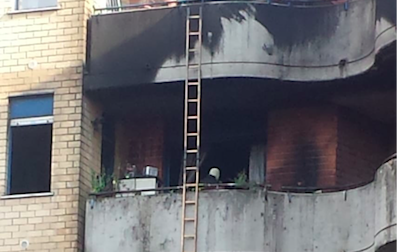 Incendio in un appartamento a Rho FOTO