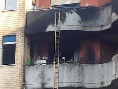 Incendio in un appartamento a Rho FOTO