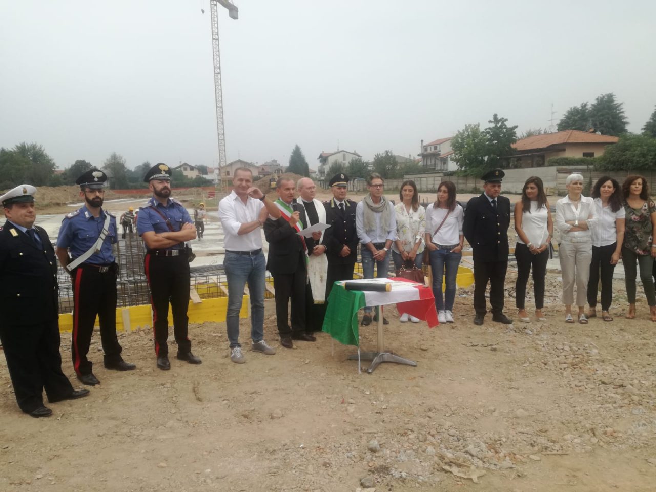 Posata la prima pietra della casa di riposo di Pogliano