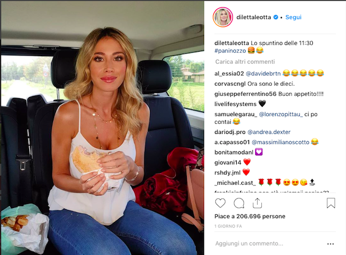 Diletta Leotta e quel panino “made in Pontevecchio”