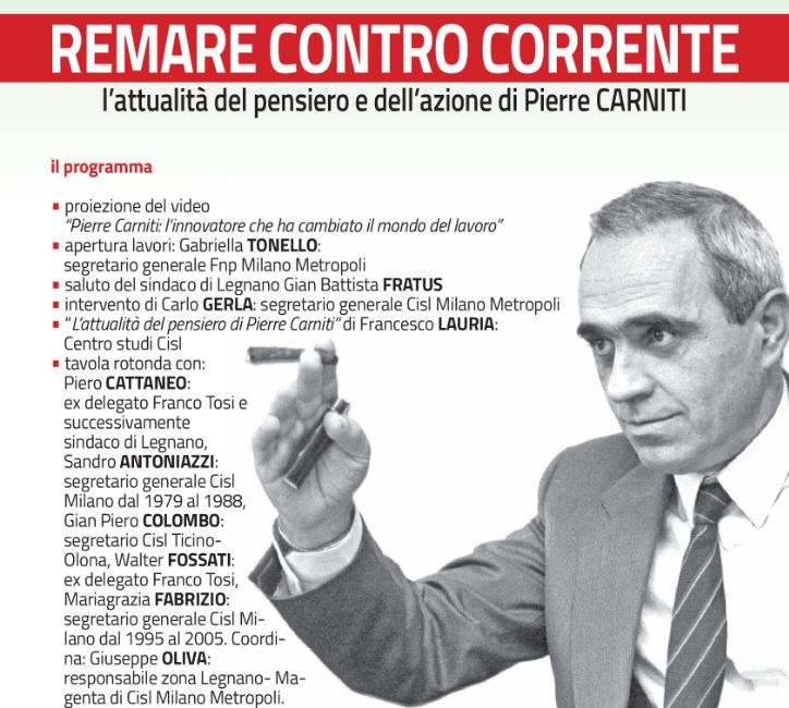 Pierre Carniti, a Legnano una giornata di studi