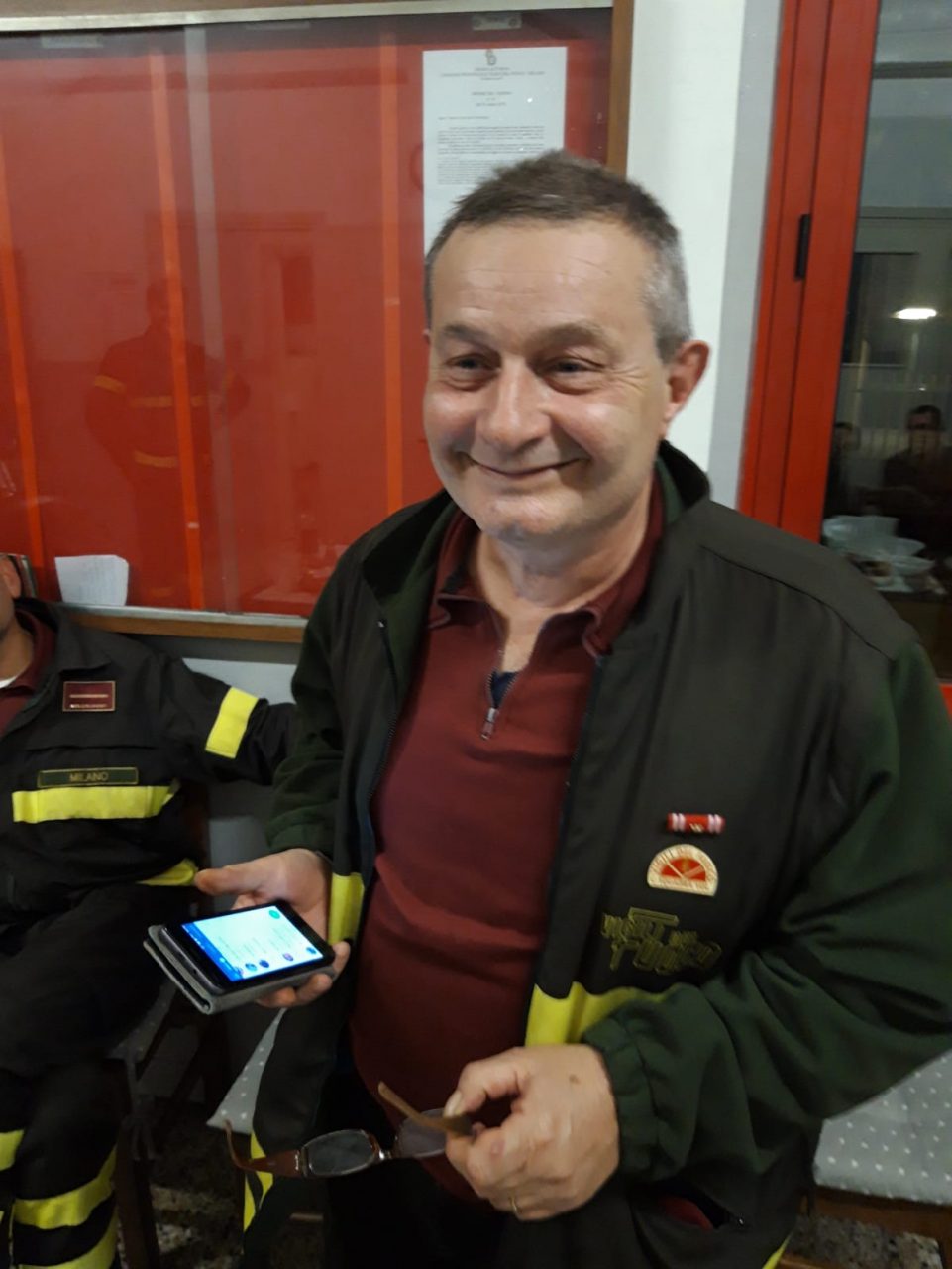 Pensione e applausi per il pompiere Bosetti VIDEO