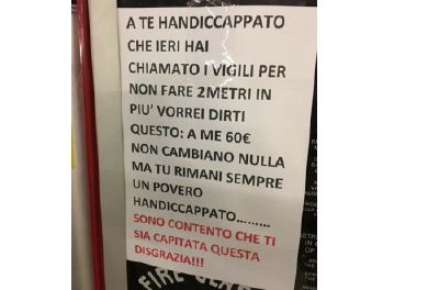 Insultare un disabile non è un reato per la Procura