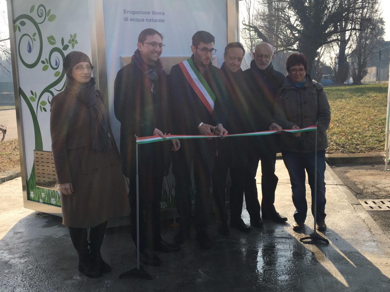 Taglio del nastro alla “Casa dell’acqua” di Cornaredo