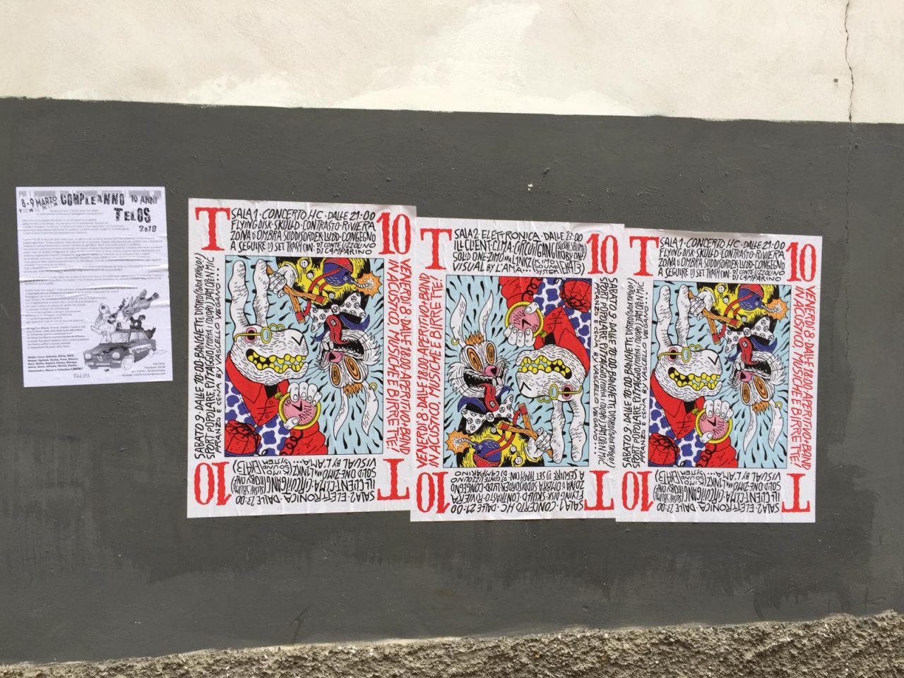 I Telos tornano a Saronno e tappezzano il centro di manifesti FOTO