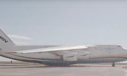 Il più grande aereo cargo al mondo atterra a Malpensa VIDEO