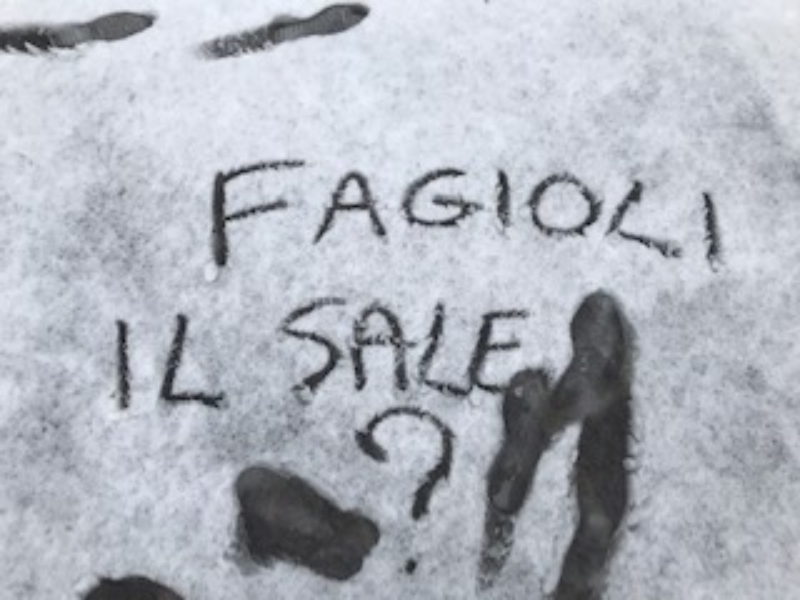 Allarme neve a Saronno, Silighini spala la neve in alcuni tratti