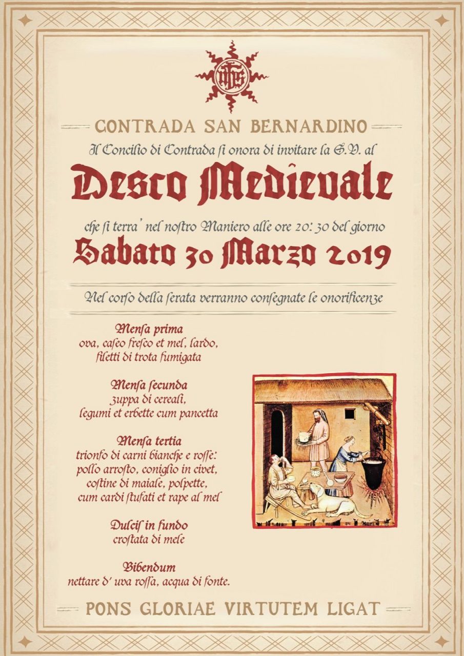 Desco Medievale di Contrada San Bernardino