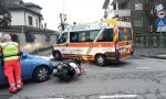 Incidente tra un'auto e una moto a Cornaredo FOTO e VIDEO