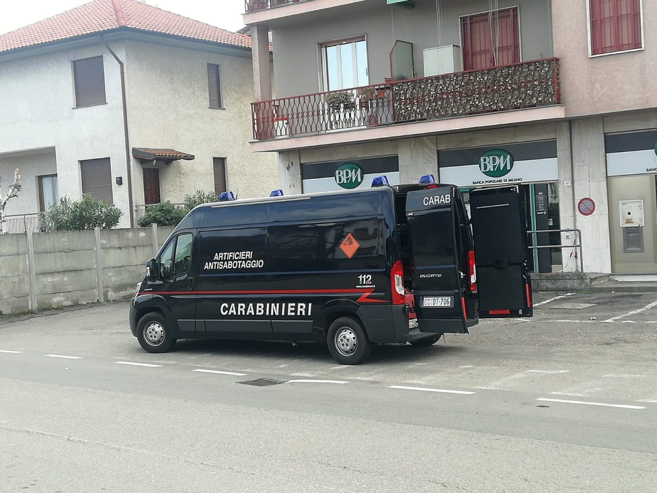 Pregnana, artificieri Bpm