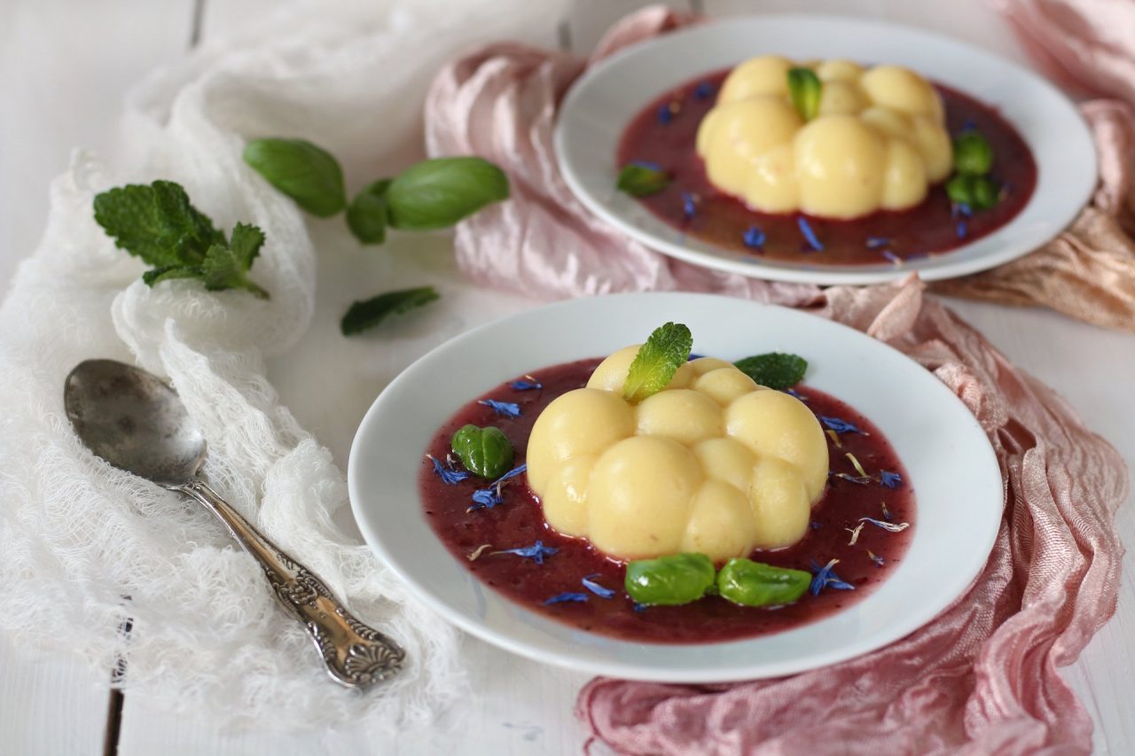Budino ananas e frutti di bosco con agar agar SAPORI A COLORI