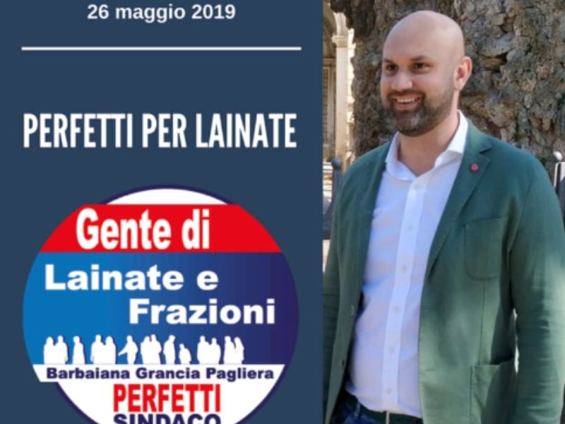 Elezioni Lainate, si candida Giuseppe Perfetti