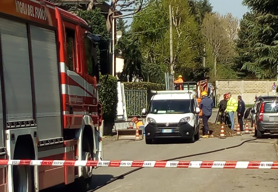 Fuga di gas a San Vittore Olona, residenti evacuati FOTO